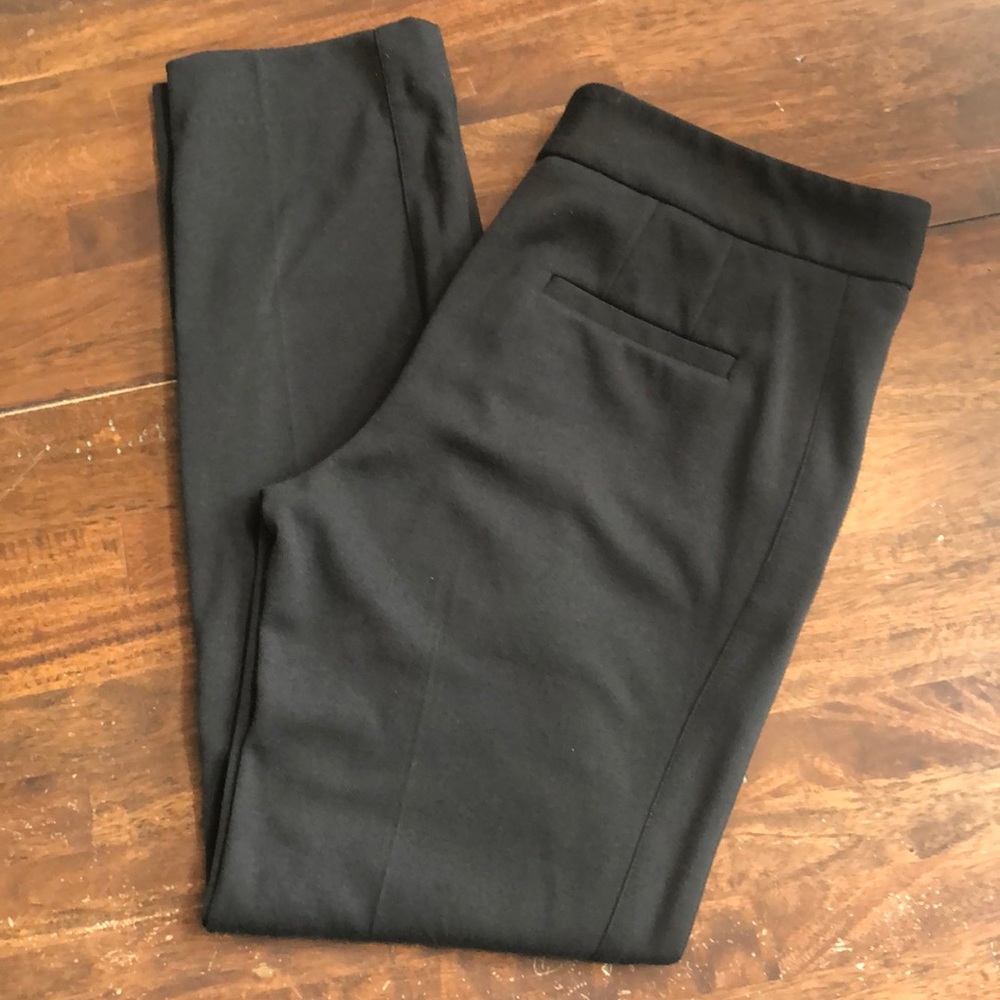 Laundry by Shelli Segal Women's Cropped Pants Black Soft Trousers Size 6